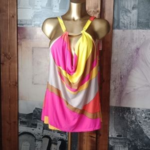 Trina Turk Multicolor Striped Halter Top